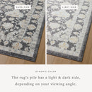 Loloi II Accent Rug 2' 6" x 5' 9" in Charcoal and Natural (MON-05)