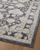 Loloi II Runner Rug 2' 6" x 10' in Charcoal and Natural (MON-05)