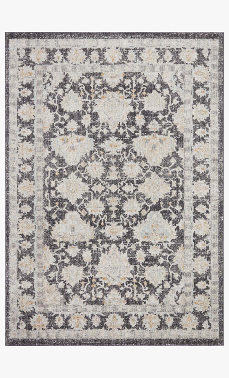 Loloi II Area Rug 9' 3" x 13' in Charcoal and Natural (MON-05)