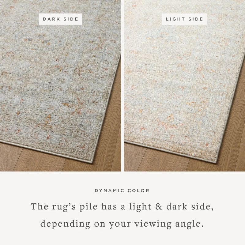 Loloi II Accent Rug 2' 6" x 5' 9" in Sand and Sunrise (MON-05)