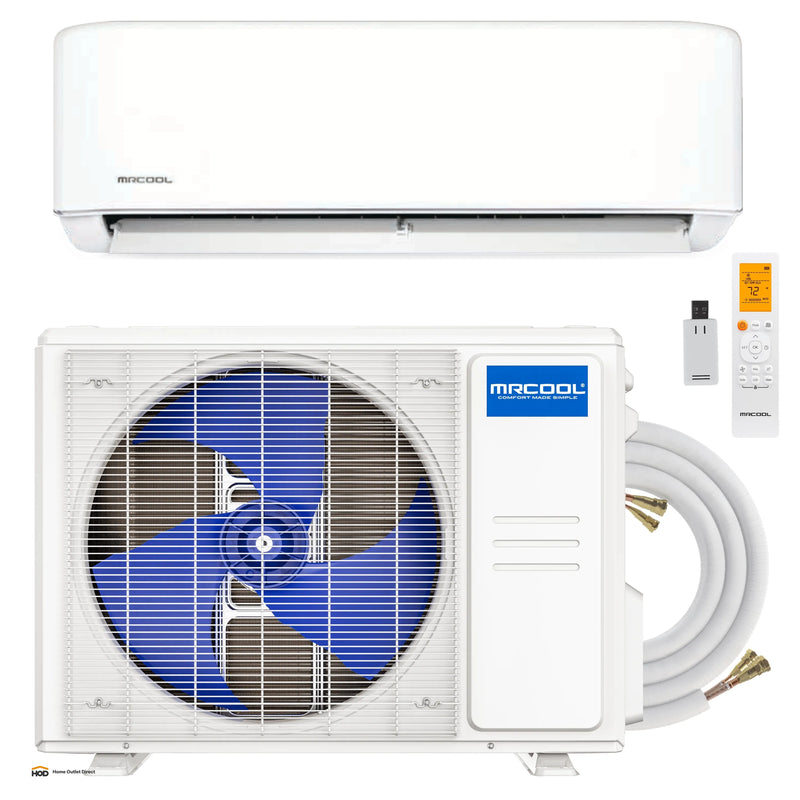 MRCOOL Advantage 5th Gen 12,000 BTU Single Zone Mini Split Complete System with 16 Ft. Line Set, 230V, Wall Mounted (A-12-HP-230D-O)