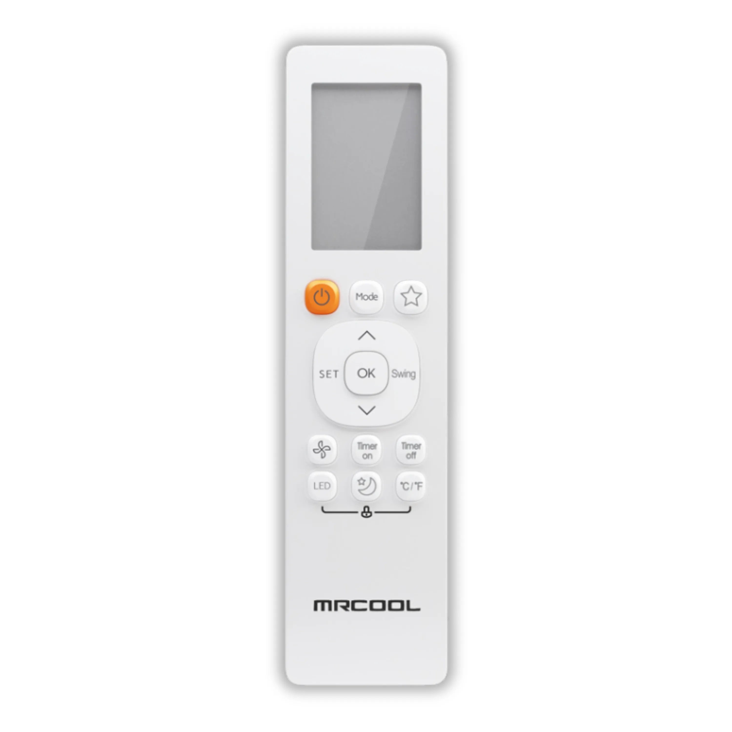 MRCOOL mini split remote control with LCD and buttons