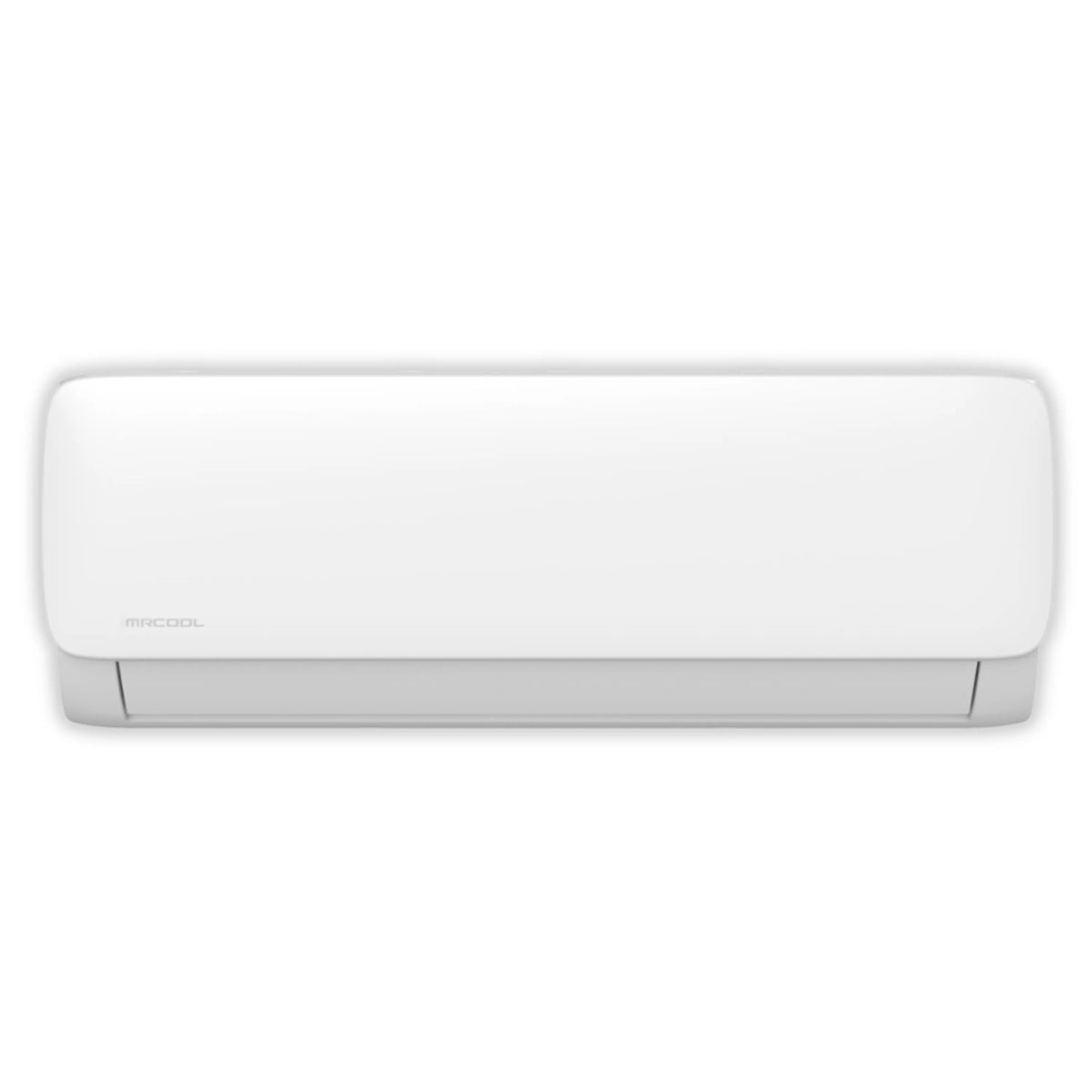 White MRCOOL indoor mini split unit with smooth front cover and no extras shown