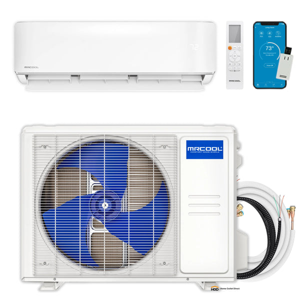 MRCOOL DIY 5th Gen Mini Split - 1-Zone 18,000 BTU Mini Split Condenser 230V with 18K Wall Mount Air Handlers