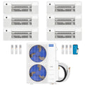 MRCOOL DIY 5th Gen Mini Split - 6-Zone 48,000 BTU Mini Split Condenser 230V with 12K + 9K + 9K + 9K + 9K + 9K Ceiling Cassette Air Handlers