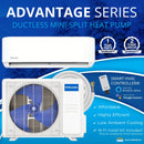 MRCOOL Advantage 5th Gen 12,000 BTU Single Zone Mini Split Complete System with 16 Ft. Line Set, 115V, Wall Mounted Air Handler (A-12-HP-115D-O)