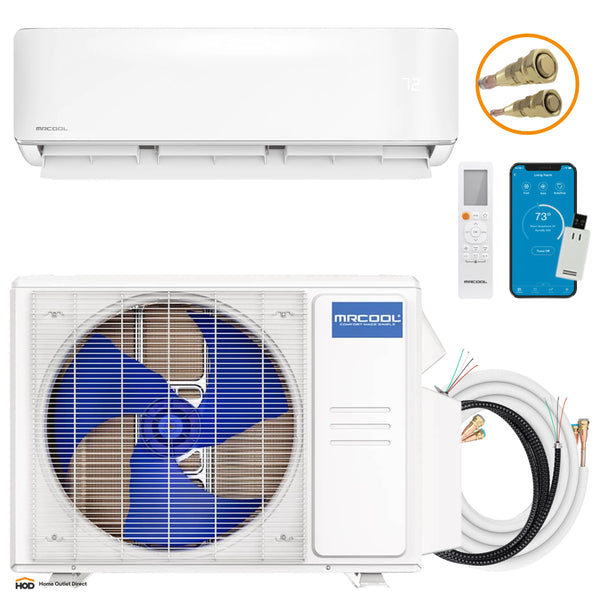 MRCOOL DIY® 5th Gen E Star 36,000 BTU Single Zone Mini Split Complete System with 25 Ft. Line Set, 230V (DIY-36-HP-WM-230D25-O)