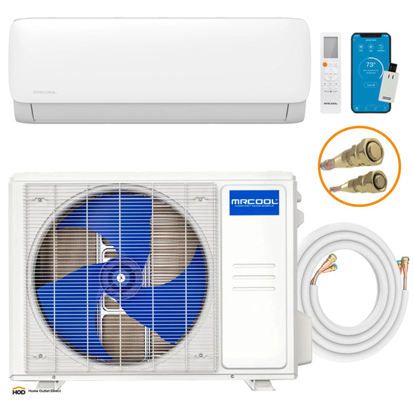 MRCOOL DIY® 5th Gen EasyPro 24,000 BTU Single Zone Mini Split Complete System 230V with 16 ft. DIY Quick Connect Line Set and DIYPRO Cable (EZPRO-24-HP-23016D-O)