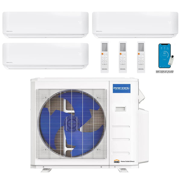 MRCOOL DIY 4th Gen Mini Split - 3-Zone 36,000 BTU Ductless Air Conditi