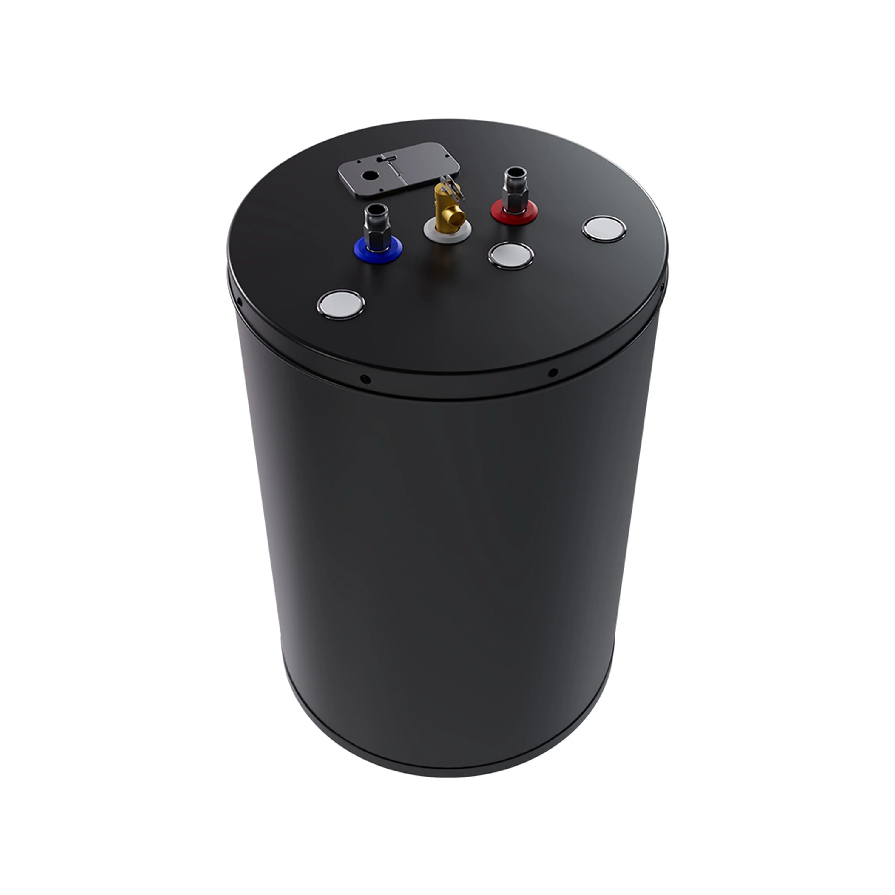 MRCOOL electric tank water heater with round top controls, dark finish