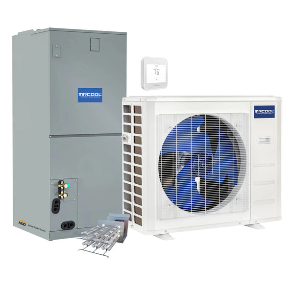 MRCOOL VersaPro 2nd Gen Central Split System with 36K BTU, 3 Ton, 16.1 SEER2, Heat Pump Condenser and Ducted Air Handler with 5kW Heat Kit  (MVP36HP2A00OH05)