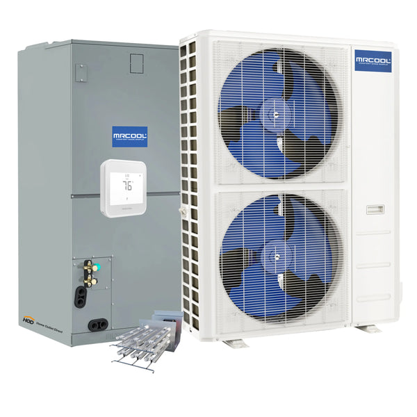 MRCOOL VersaPro 2nd Gen Central Split System with 48K BTU, 4 Ton, 16 SEER2, Heat Pump Condenser and Ducted Air Handler with 10kW Heat Kit  (MVP48HP2A00OH10)