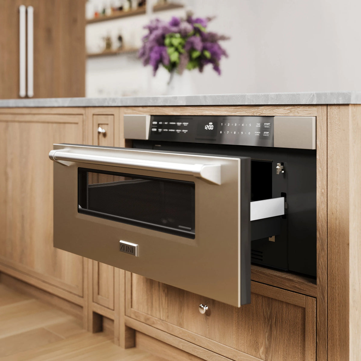 ZLINE 30-Inch 1.2 cu. ft. Built-In Microwave Drawer in Stainless Steel (MWD-30)