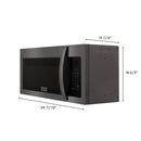 ZLINE Over The Range Microwave Oven In Black Stainless Steel (MWO-OTR-30-BS)