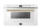 Forno Espresso Capoliveri 24-Inch Microwave Drawer in White with Brass Handle (FMWDR3000-24WHT)