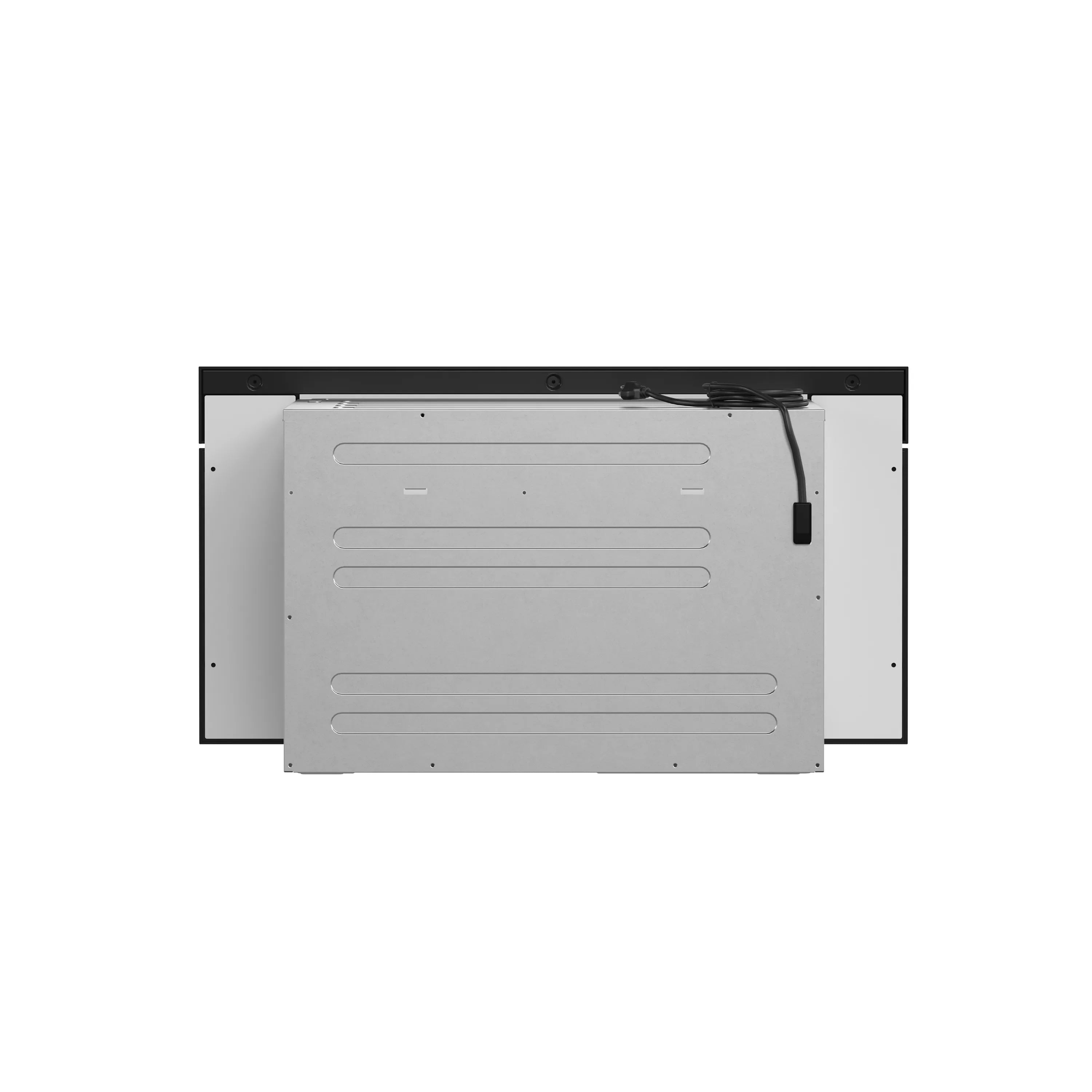 Dishwasher front access panel with white interior cover