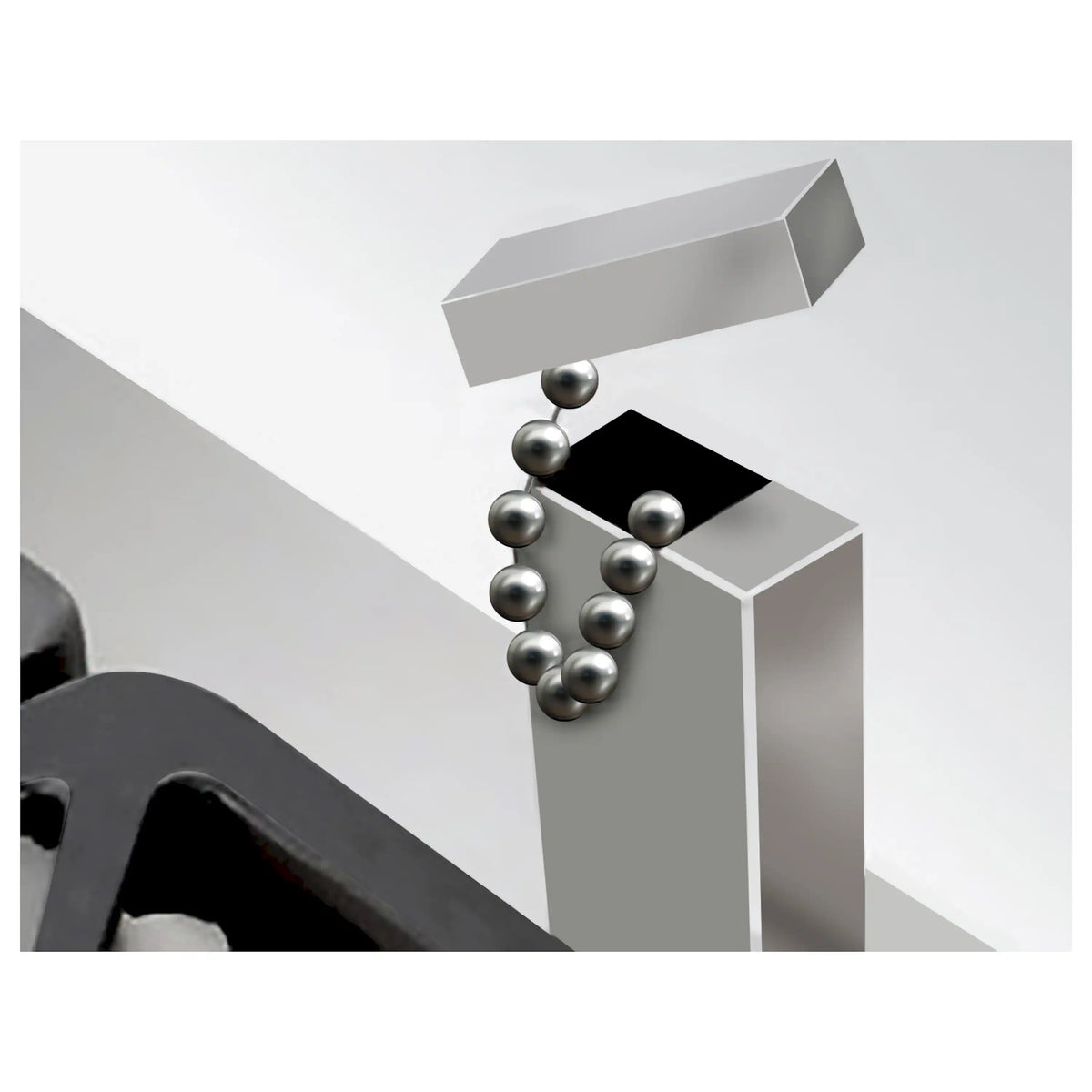 Stainless steel gas range burner control with black plate and metal knob caps