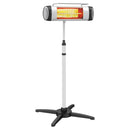 Parrot Uncle Porch Garden Electric Thermostat Patio Heater Standing Garden 1500W Infrared Heater with Remote Control Outdoor/Indoor (NX-1500R)