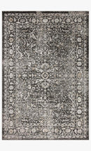 Loloi Odette Traditional in Charcoal and Silver 9'2" x 9'2" Round Area Rug (ODT-01)