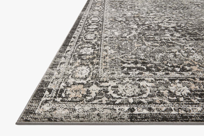 Loloi Odette Traditional in Charcoal and Silver 5' 3" x 7' 9" Area Rug (ODT-01)