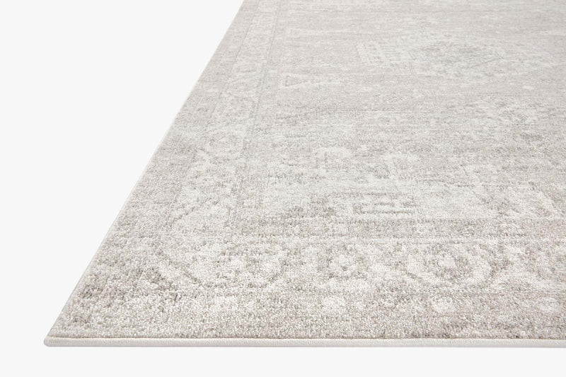 Loloi Odette Traditional in Silver and Ivory 2' 7" x 8' Runner Rug (ODT-02)