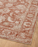 Loloi Odette Traditional in Rust and Ivory 5' 3" x 7' 9" Area Rug (ODT-03)
