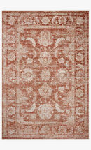 Loloi Odette Traditional in Rust and Ivory 9'2" x 9'2" Round Area Rug (ODT-03)