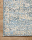 Loloi Odette Traditional in Sky and Beige 9'2" x 9'2" Round Area Rug (ODT-03)