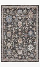 Loloi Odette Traditional in Charcoal 5' 3" x 5' 3" Round Accent Rug (ODT-04)