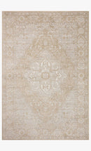 Loloi Odette Traditional in Beige and Silver 9'2" x 9'2" Round Area Rug (ODT-05)