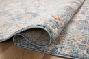 Loloi Odette Traditional in Sky and Rust 2' 3" x 3'10" Accent Rug (ODT-07)