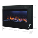 Dimplex Optimyst Linear 46-Inch Water Vapor Fireplace with with Acrylic Ice and Driftwood Media (OLF46-AM)