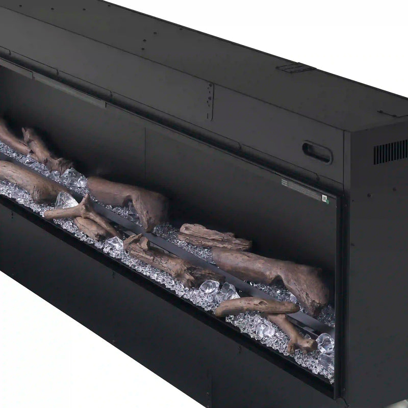 Dimplex Optimyst Linear 66-Inch Water Vapor Fireplace with with Acrylic Ice and Driftwood Media (OLF66-AM)