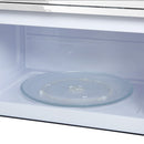 Forno Scalo 30-Inch Over the Range Microwave in White with Antique Brass Handle – 1.6 cu.ft, 300 CFM Vent, Touch Control, LED Light (FOTR3007-30WHT)