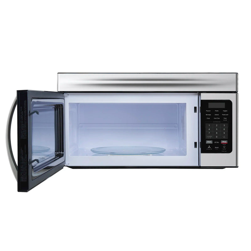 Forno Scalo 30-Inch Over the Range Microwave in Stainless Steel – 1.6 cu.ft, 300 CFM Vent, Touch Control, LED Light (FOTR3007-30)