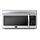Forno Scalo 30-Inch Over the Range Microwave in Stainless Steel – 1.6 cu.ft, 300 CFM Vent, Touch Control, LED Light (FOTR3007-30)