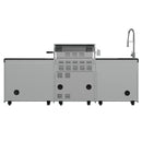 Forno Bulnes Outdoor Kitchen 30-Inch BBQ 60,000 BTU, with Sear, Rotisserie Infrared Burners, 1.8 Cu.Ft. Beverage Center, & Black Countertops (FODKT2506BLK)