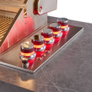 Forno Rimini Outdoor Kitchen 30-Inch BBQ 62,600 BTU, 3 Burners with Sear & Rotisserie, 2.4 cu.ft. Beverage Center, Stainless Steel Sink, Black Cabinets & Gray Sintered Stone Countertop (FODKT2544BLK)