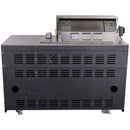 Forno Rimini Outdoor Kitchen 30-Inch BBQ 62,600 BTU, 3 Burners with Sear & Rotisserie, 2.4 cu.ft. Beverage Center, Stainless Steel Sink, Black Cabinets & Gray Sintered Stone Countertop (FODKT2544BLK)