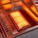 Forno Rimini Outdoor Kitchen 30-Inch BBQ 62,600 BTU, 3 Burners with Sear & Rotisserie, 2.4 cu.ft. Beverage Center, Stainless Steel Sink, Black Cabinets & Gray Sintered Stone Countertop (FODKT2544BLK)