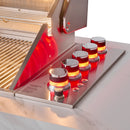 Forno Rimini Outdoor Kitchen 30-Inch BBQ 62,000 BTU, 4.8 cu.ft. Beverage Center, Stainless Steel Sink, White Countertops (FODKT2575WHT)