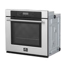 Forno 2-Piece Appliance Package - 30-Inch Villarosa Convention Electric Wall Oven & 30-Inch Microwave Oven in Stainless Steel