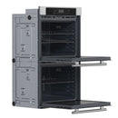 Forno 3-Piece Appliance Package - 48-Inch Lseo Gas Rangetop, Double Wall Oven & Microwave Oven in Stainless Steel