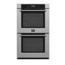 Forno 2-Piece Appliance Package - 30-Inch Villarosa Convention Double Electric Wall Oven & 30-Inch Microwave Oven in Stainless Steel