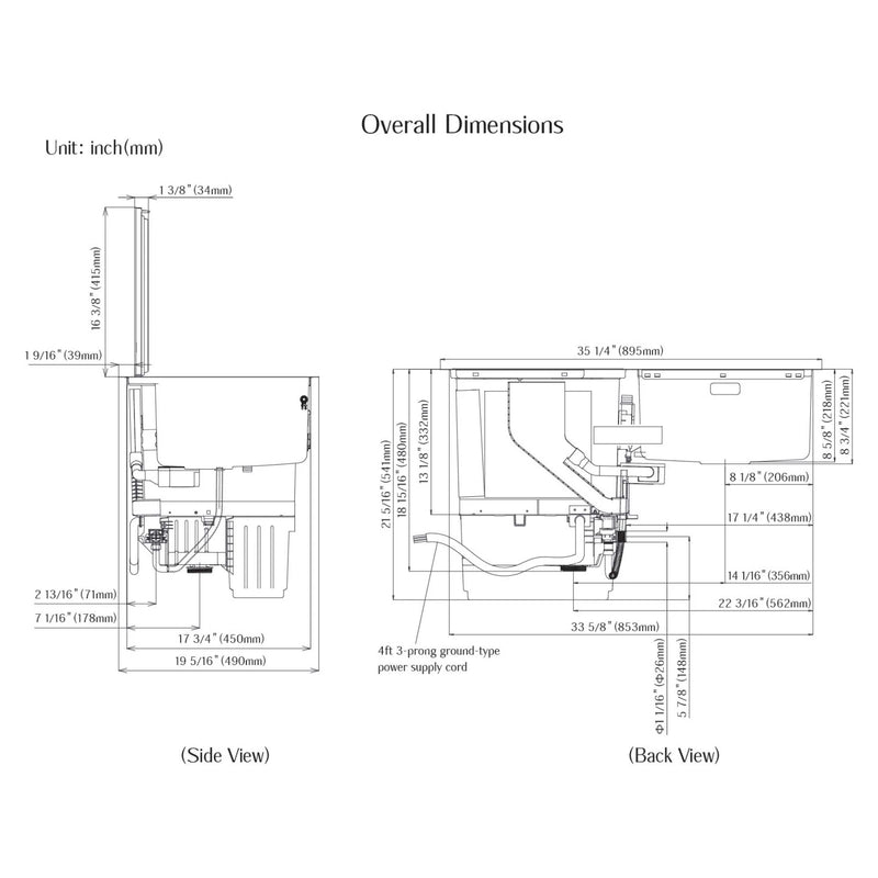 Fotile Built-In Dishwasher in Stainless Steel (SD2F-P3L)