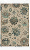 Loloi Padma Transitional Ivory and Blue 3' x 3' Round Accent Rug