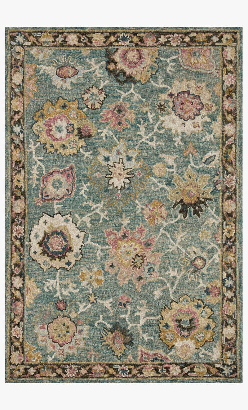 Loloi Padma Transitional Teal 5' x 7' 6" Area Rug