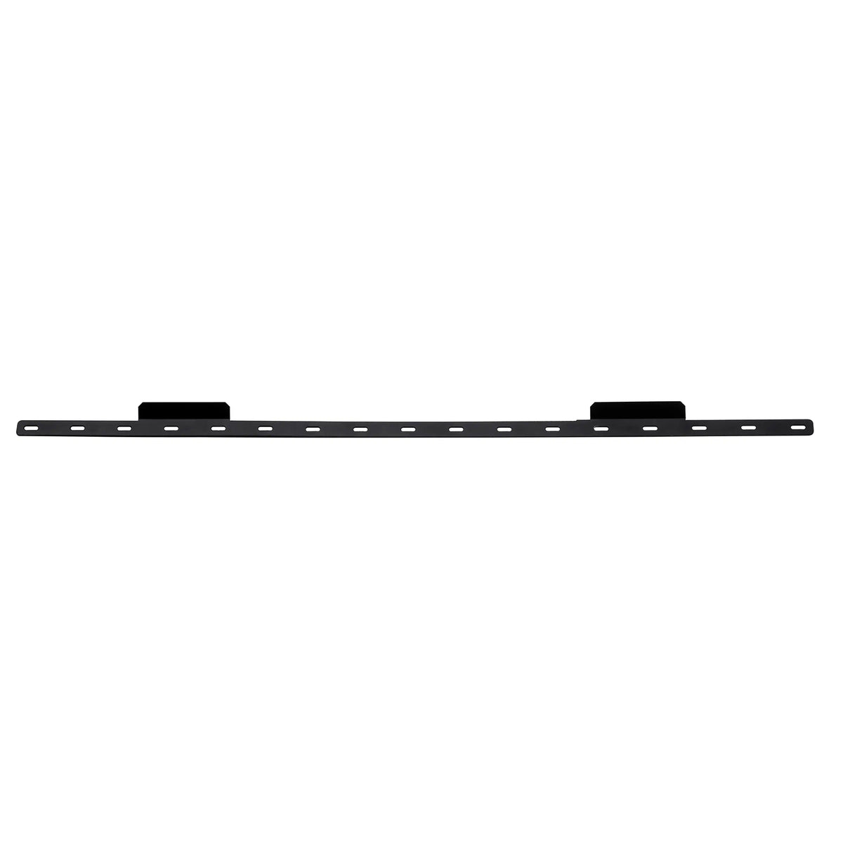 Slim linear built-in electric fireplace mounting bracket bar with end tabs