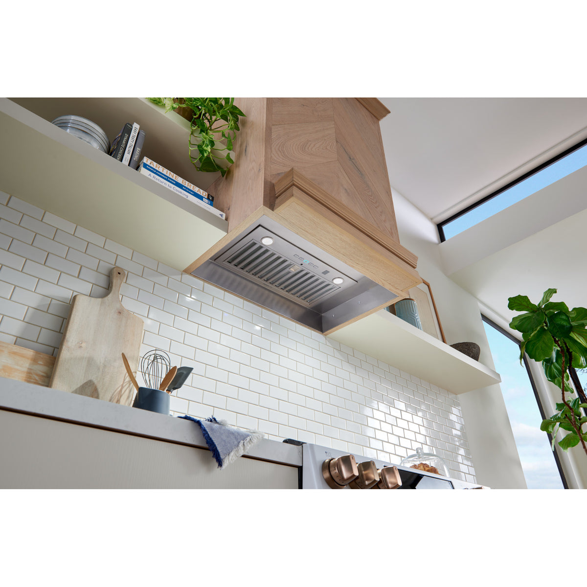 Broan-NuTone Elite 21-Inch 650 CFM Custom Range Hood Power Pack Insert with SmartSense and Voice Control in Stainless Steel (PM600SSV)