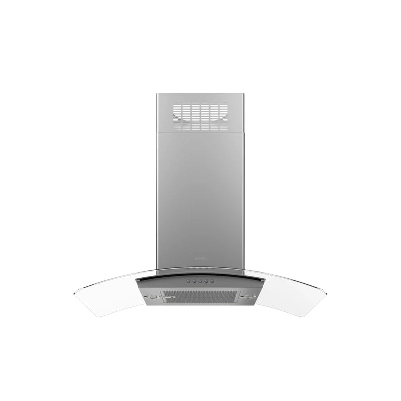 Arietta 36-Inch Dekor Glass Island 400 CFM Island Range Hood in Stainless Steel (ADI436SSB)